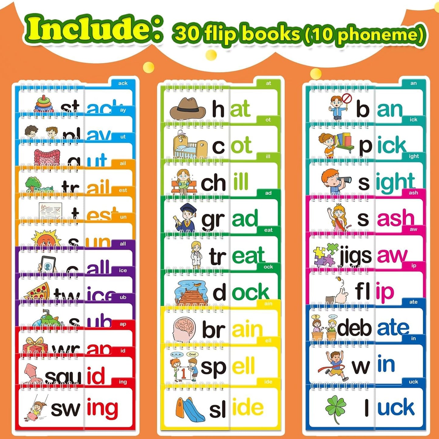 Joylo™ Fun Phonics 30-Flip Books